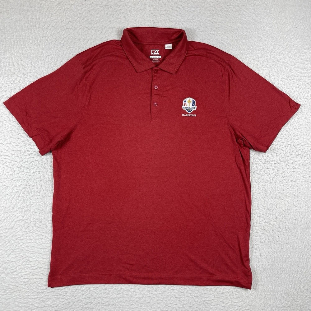 Cutter & Buck Polo Shirt Mens XL Ryder Cup Hazeltine Golf Preppy‎ Casual Travel